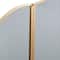 31'' Gold Traditional Metal Trifold Wall Mirror